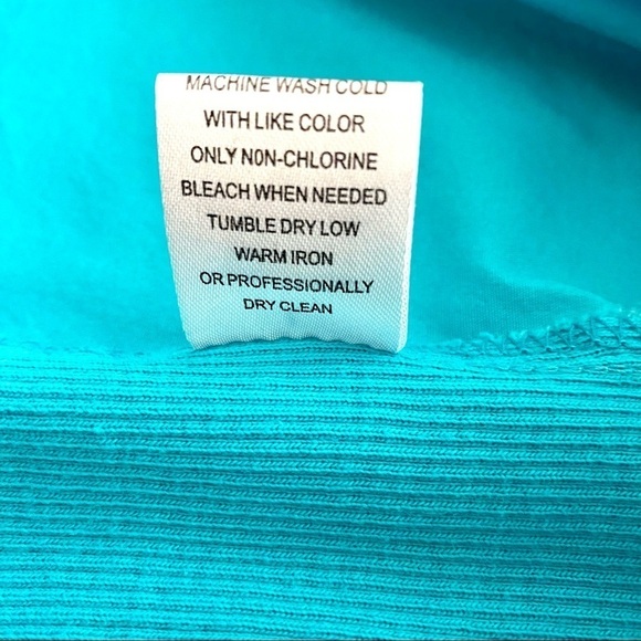 Blue Cotton Button Down Shirt Sz Large Stretch Casual Minimalist Modest - Picture 9 of 13